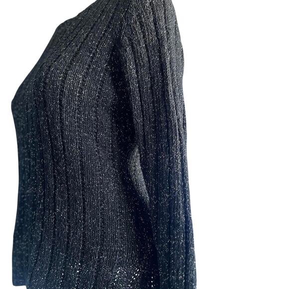 Womens Sweater Size Small Gray Fisherman Coastal Preppy Conservative Modest Cozy - Picture 3 of 7